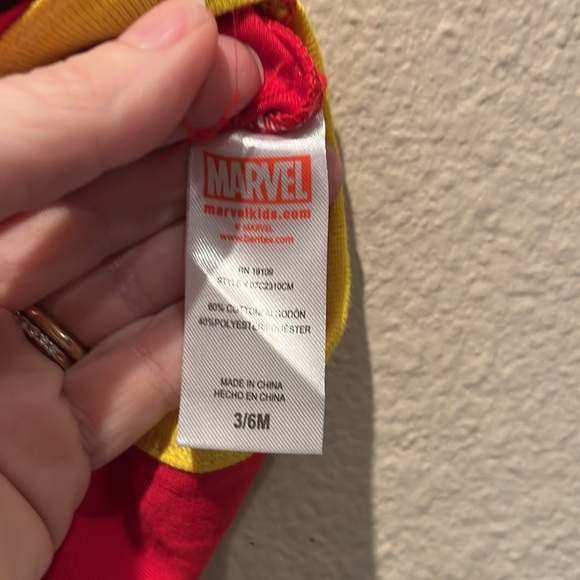 Marvel Ironman Onesie Costume Size 3-6 Months - Picture 5 of 6